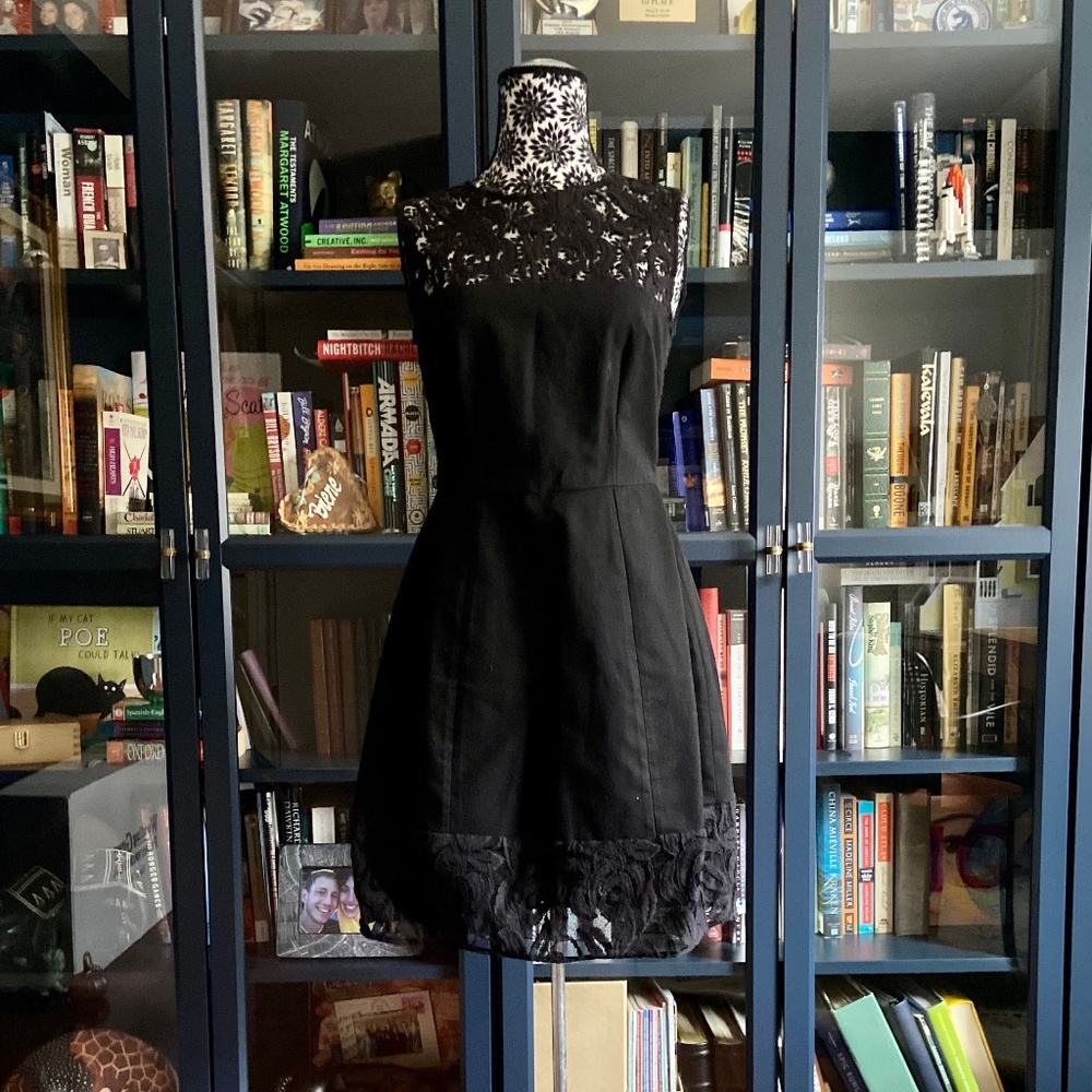 Cotton and lace party dress
